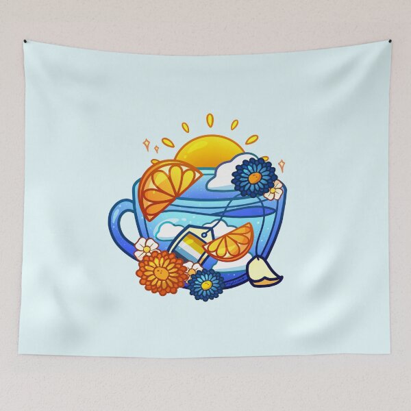 Item preview, Pride Flag Teacup - Sunshine Aroace designed and sold by heysoleilart.