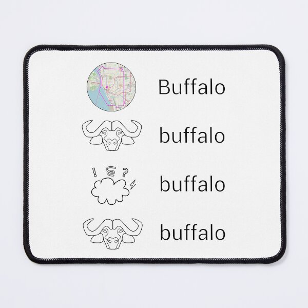 Item preview, Buffalo buffalo buffalo buffalo (vertical) designed and sold by lachlansharp.