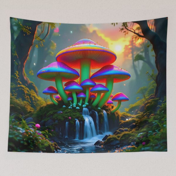 Item preview, Rainbow Colored Mycelial Fungus designed and sold by ttrimm.