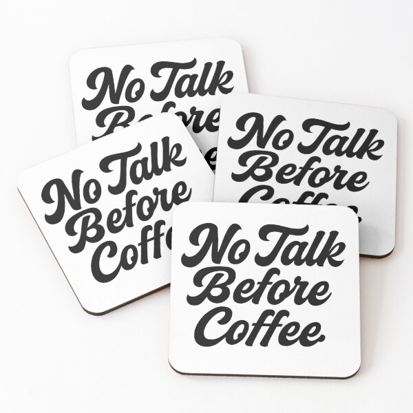Item preview, No Talk Before Coffee A Morning Rule  designed and sold by NettoShop.