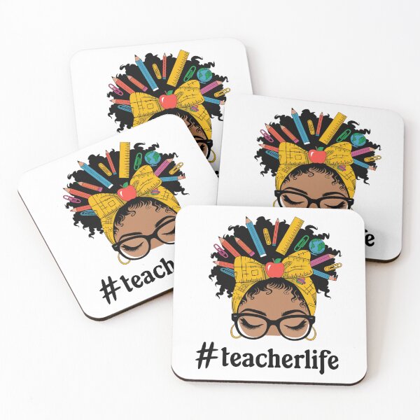 Item preview, #TeacherLife Portrait of a Black Woman designed and sold by Astralia.