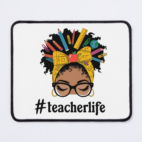 Item preview, #TeacherLife Portrait of a Black Woman designed and sold by Astralia.