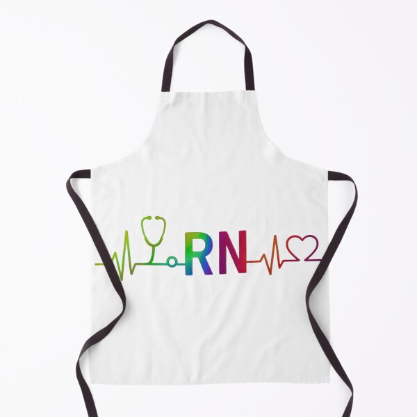 Item preview, RN Nurse Shirt – Cute Registered Nurse Gift with Stethoscope & Heartbeat Line designed and sold by ALEAD CO..