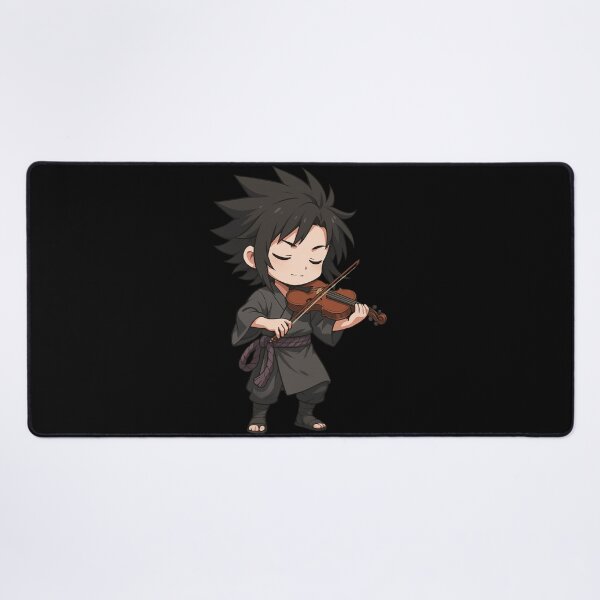 Item preview, Violin Ronin – Chibi Samurai Playing Violin Anime Art designed and sold by ColorSplash123.