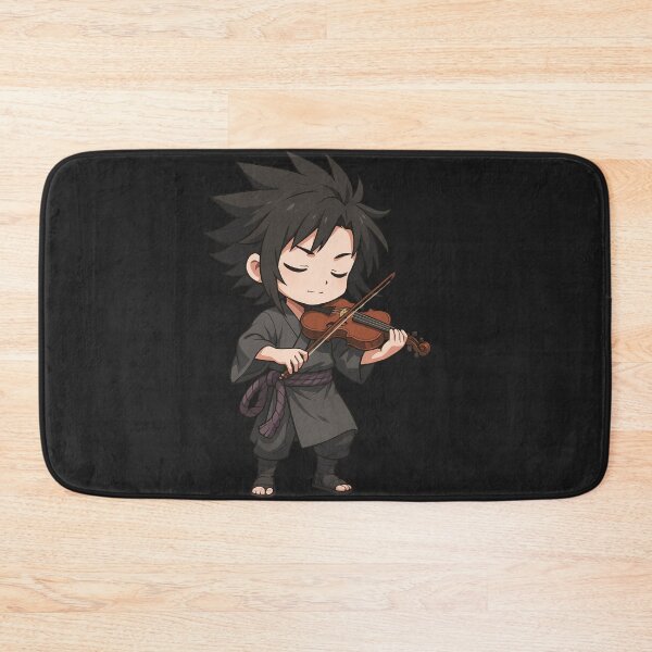 Item preview, Violin Ronin – Chibi Samurai Playing Violin Anime Art designed and sold by ColorSplash123.