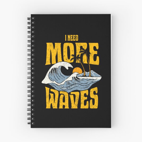 Item preview, "I Need More Waves" - Vintage Distressed Surfer & Beach Life Design designed and sold by Colorful-Garden.