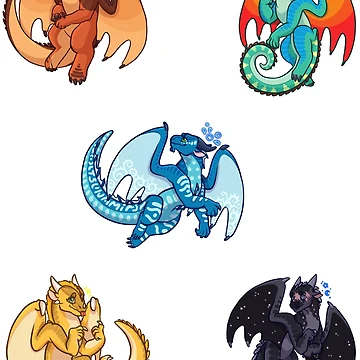 Artwork thumbnail, Dragonets Set by Random-Raskal