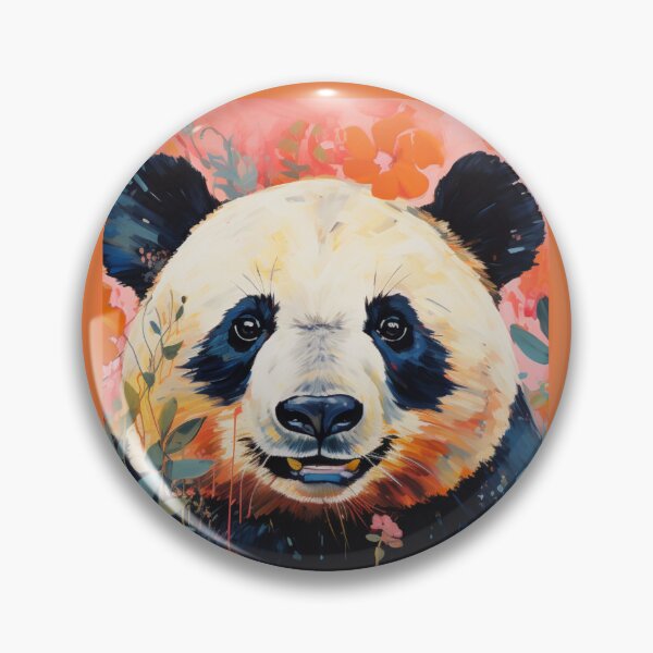 Item preview, Smiling Panda in Spring Blossoms designed and sold by InkiverseCollective.
