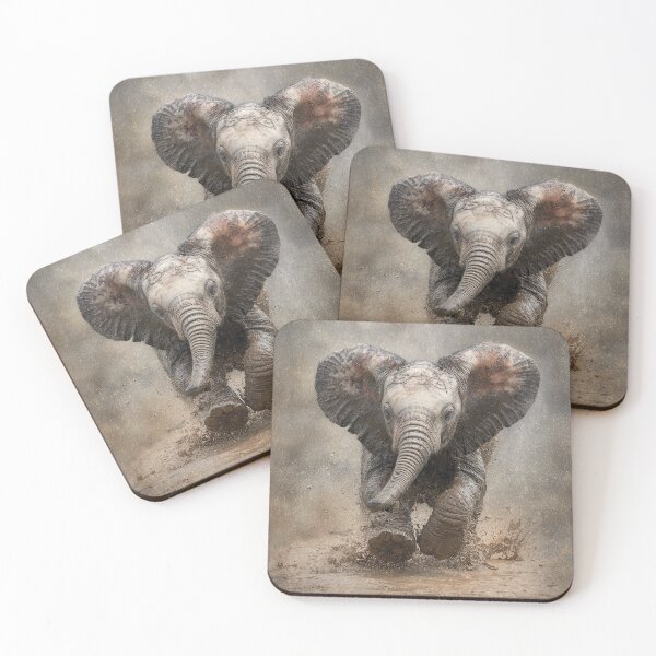 Item preview, Baby Elephant in Puddle designed and sold by Elisabeth Lucas.
