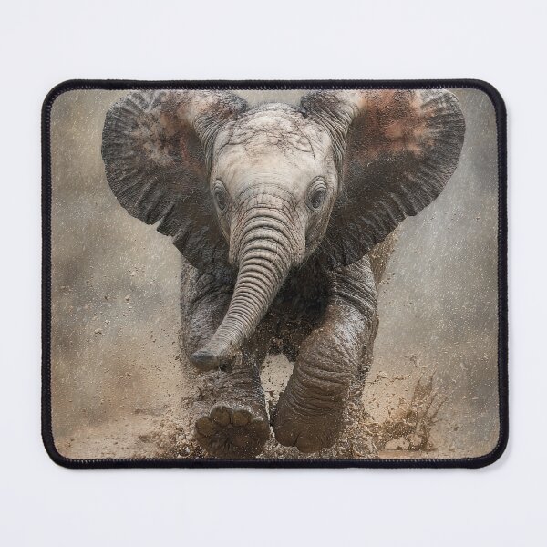 Item preview, Baby Elephant in Puddle designed and sold by Elisabeth Lucas.