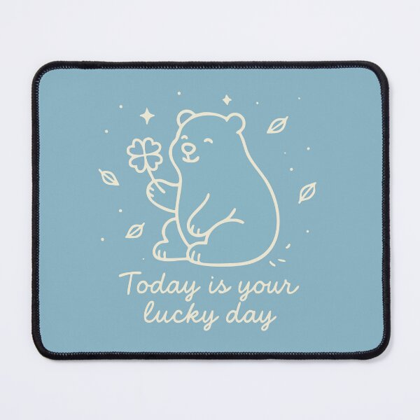 Item preview, Today is Your Lucky Day Bear with Clover designed and sold by Cuckoo Parrot.