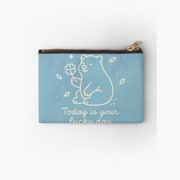 Item preview, Today is Your Lucky Day Bear with Clover designed and sold by Cuckoo Parrot.