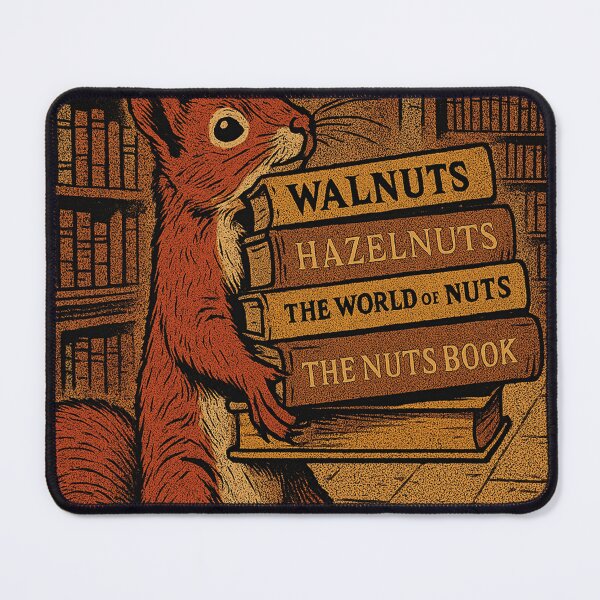 Item preview, Squirrel reads books designed and sold by Mauswohn.
