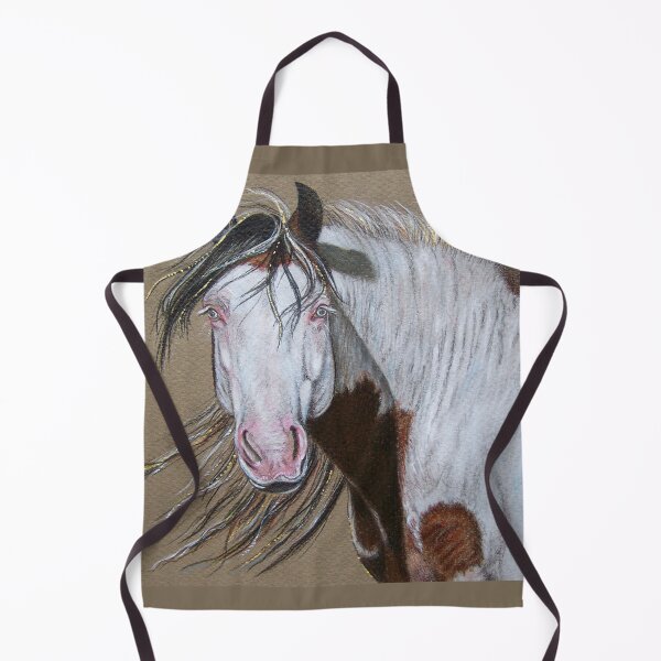 Artikelvorschau, Wild Mustang Paint Horse in Acryl und Buntstiften entworfen und verkauft von Tahnja Wolter.