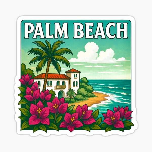 Item preview, Palm Beach, Florida USA - Bougainvillea and Coastal Villa designed and sold by FineArtsPro.