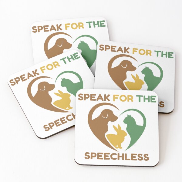 Item preview, Speak for the Speechless Animal Rights Heart Design designed and sold by FreedomAndLove.