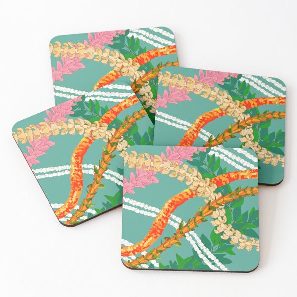 Item preview, Celebrating the Hawaiian Flower Lei-on celadon designed and sold by Linda Maliuana.