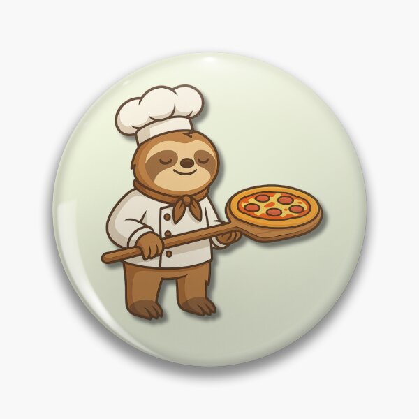 Item preview, Sloth Pizza Chef – Funny Lazy Cooking Cartoon Design designed and sold by konthai.familyart.