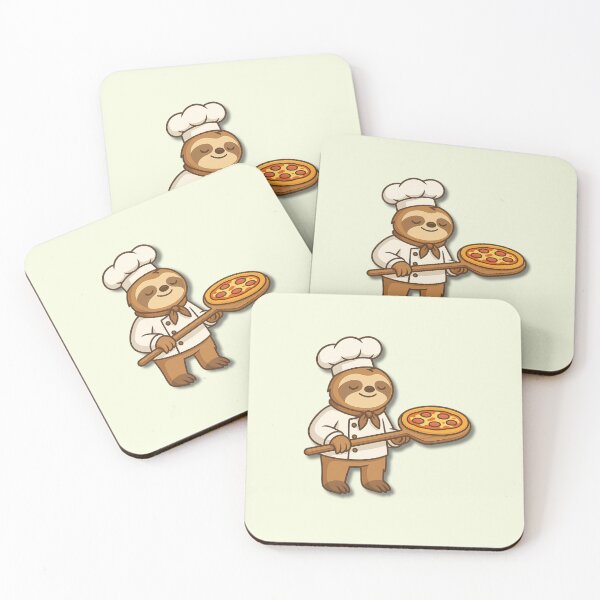 Item preview, Sloth Pizza Chef – Funny Lazy Cooking Cartoon Design designed and sold by konthai.familyart.