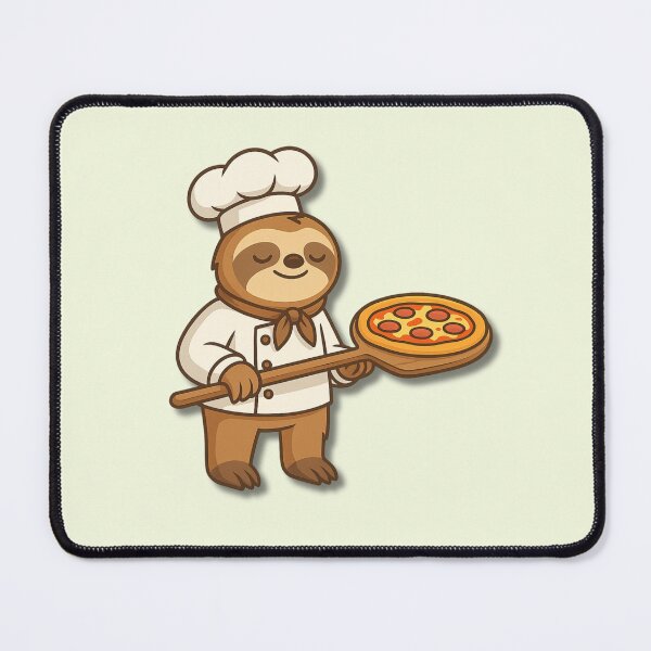 Item preview, Sloth Pizza Chef – Funny Lazy Cooking Cartoon Design designed and sold by konthai.familyart.