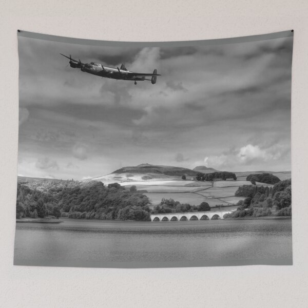 Item preview, Lancaster Bomber over Ladybower designed and sold by Alisonchambers2.