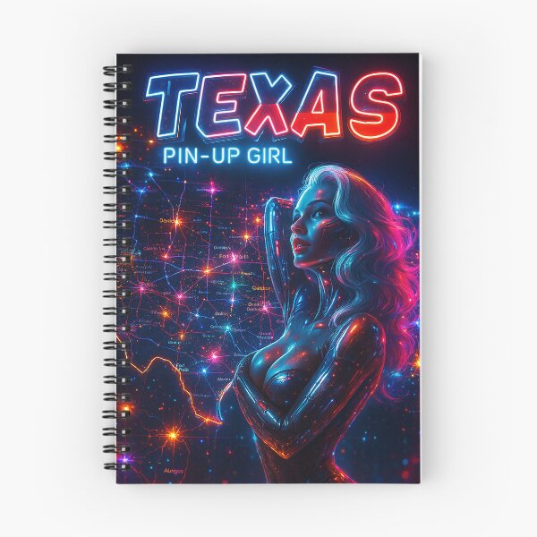 Item preview, Cyberpunk Texas Pin-Up designed and sold by kiwiartyfarty.