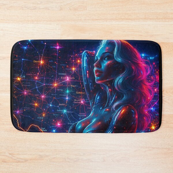 Item preview, Cyberpunk Texas Pin-Up designed and sold by kiwiartyfarty.