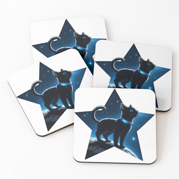 Item preview, Star Cat - Cosmic Cat in a Star Frame designed and sold by PufftailStudio.