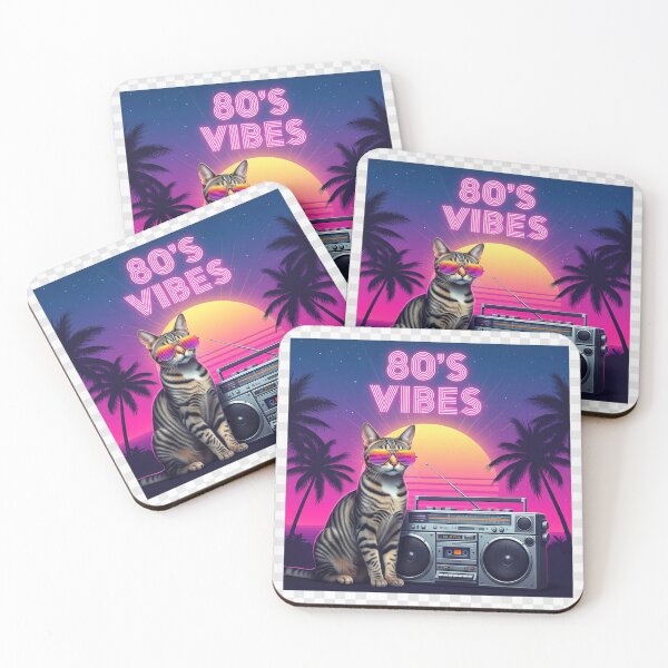 Item preview, Realistic Tabby Cat with Retro Boombox and 80’s Vibes Text designed and sold by Vibe-Studio.