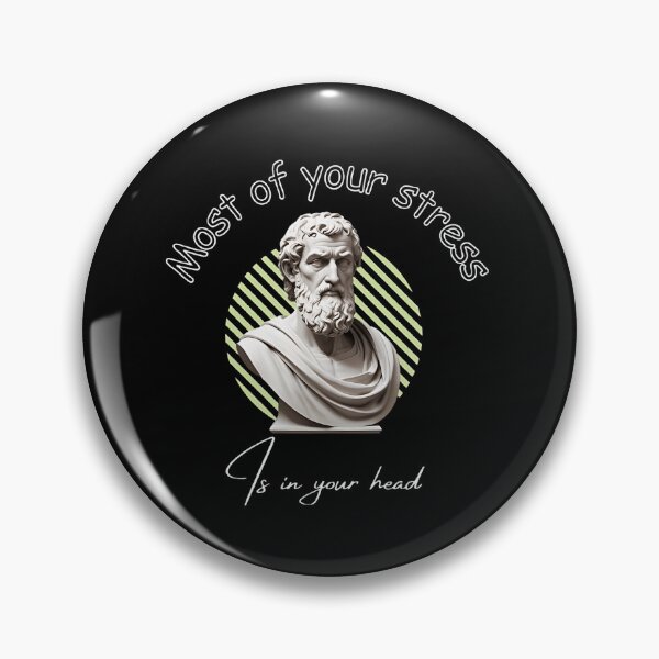 Item preview, Most Of Your Stress Is In Your Head - Epictetus Stoicism Philosopher | Stoic Clothing & Art | Stoic Quote of the Day designed and sold by LexaArtworks.