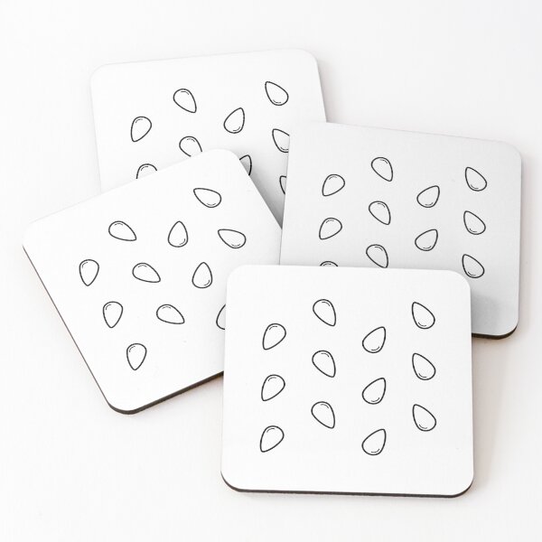 Item preview, Watermelon Seeds Outline Pattern designed and sold by THP Creative.