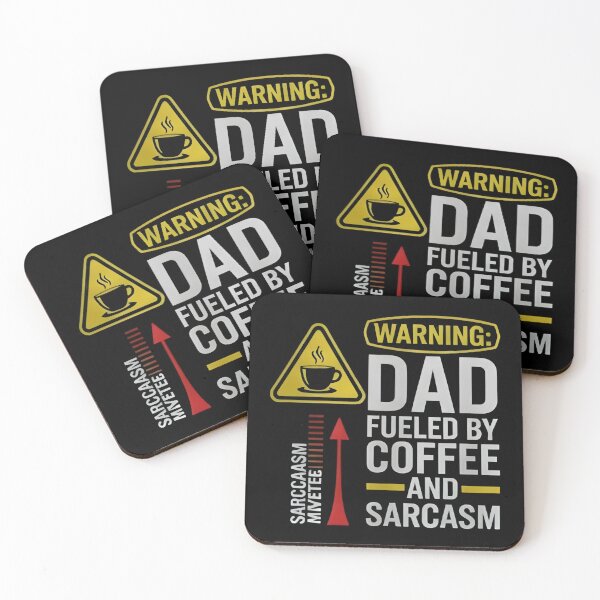 Item preview, Warning: Dad Fueled by Coffee and Sarcasm designed and sold by Uglyandcute.