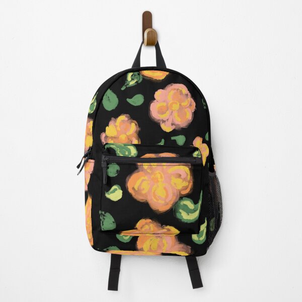 Item preview, Spanish Pink, Orange, and Yellow Flowers on Black by ElitebyElise  designed and sold by ElitebyElise.