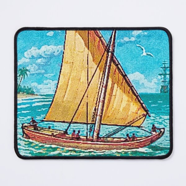 Item preview, Tanzania Old Sailing ships. Vintage postage stamp Tanzania, Jahazi ancient sailing ship on the ocean, 1994 designed and sold by BlareBlare.