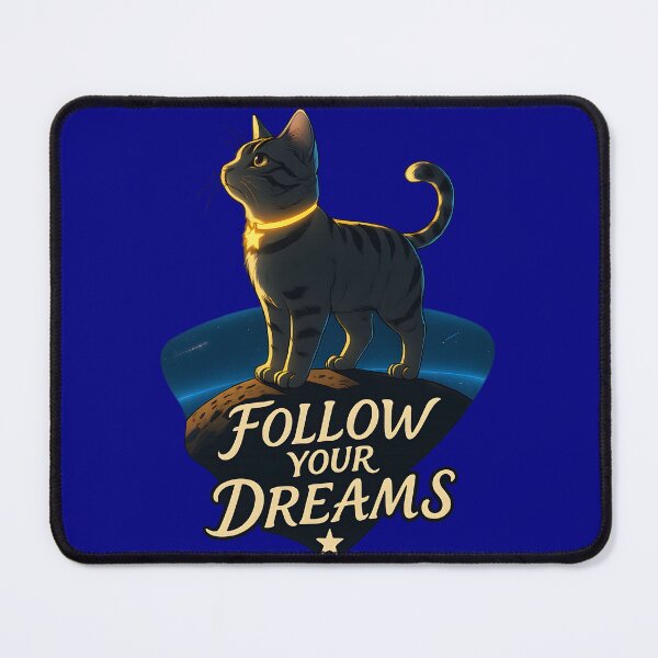 Item preview,  Follow Your Dreams - Motivational Space Cat designed and sold by PufftailStudio.