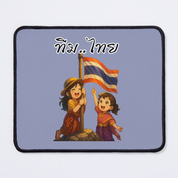 Item preview, Team Thailand - Cute Thai Kids Holding Flag in Traditional Dress designed and sold by konthai.familyart.