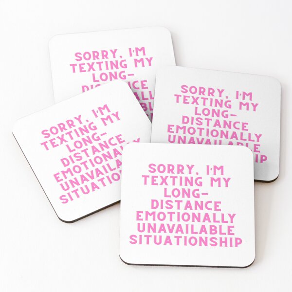 Item preview, long-distance emotionally unavailable situationship pink designed and sold by Price2413.