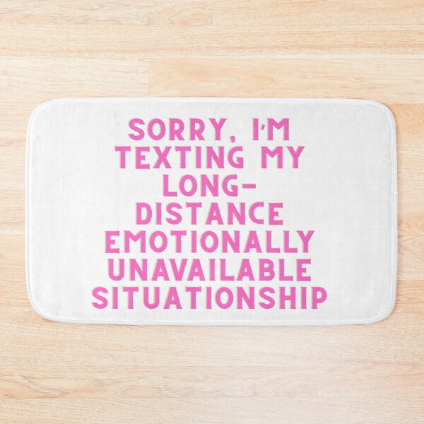 Item preview, long-distance emotionally unavailable situationship pink designed and sold by Price2413.