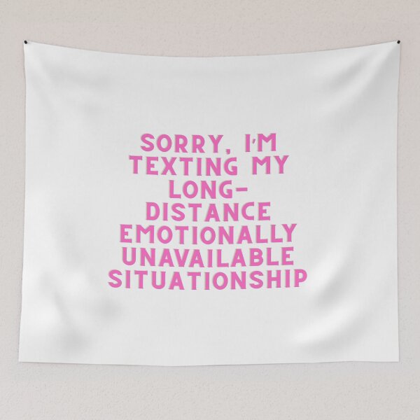 Item preview, long-distance emotionally unavailable situationship pink designed and sold by Price2413.