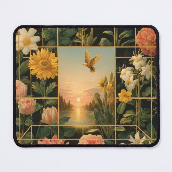 Item preview, Geometric Bloomscape at Sunset designed and sold by Magical Art Store.