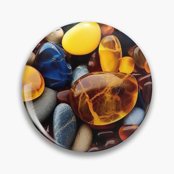 Item preview, Colorful Polished Pebbles – Nature’s Stone Art Pattern designed and sold by StudioDina.