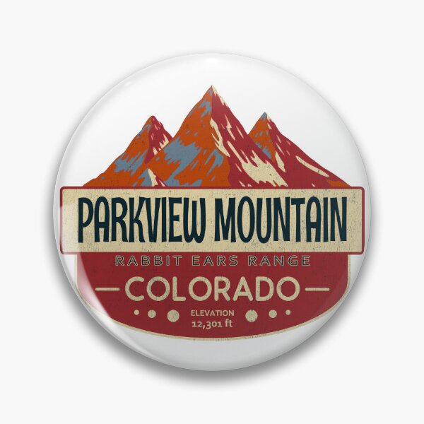 Item preview, Parkview Mountain, Rabbit Ears Range, Colorado Mountain Badge designed and sold by Wanderful-roads.