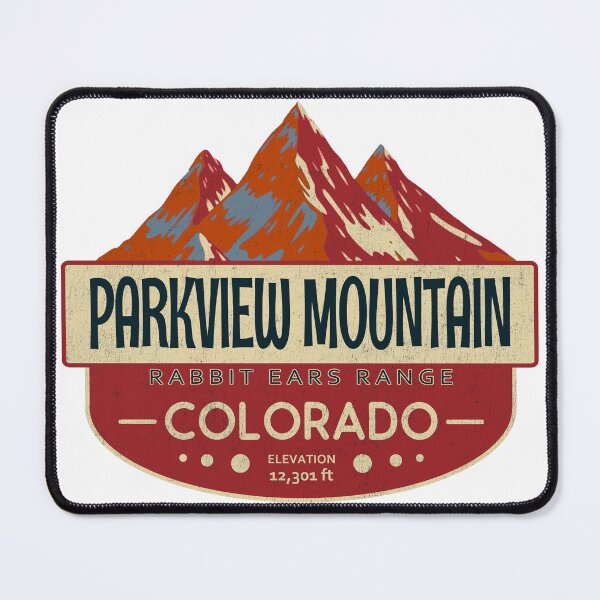 Item preview, Parkview Mountain, Rabbit Ears Range, Colorado Mountain Badge designed and sold by Wanderful-roads.