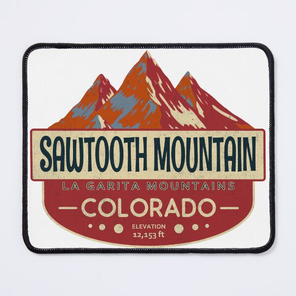 Item preview, Sawtooth Mountain, La Garita Mountains, Colorado Mountain Badge designed and sold by Wanderful-roads.