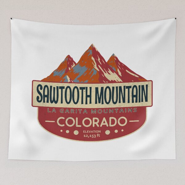 Item preview, Sawtooth Mountain, La Garita Mountains, Colorado Mountain Badge designed and sold by Wanderful-roads.