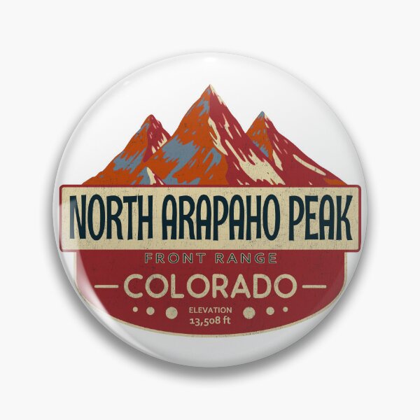 Item preview, North Arapaho Peak, Front Range, Colorado Mountain Badge designed and sold by Wanderful-roads.