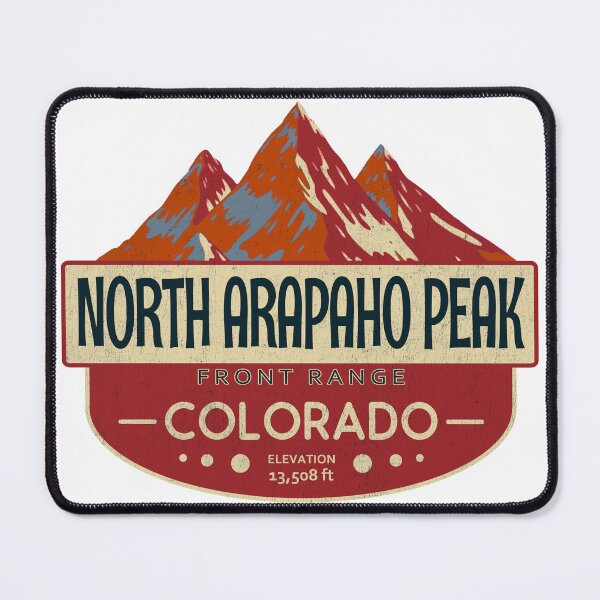 Item preview, North Arapaho Peak, Front Range, Colorado Mountain Badge designed and sold by Wanderful-roads.