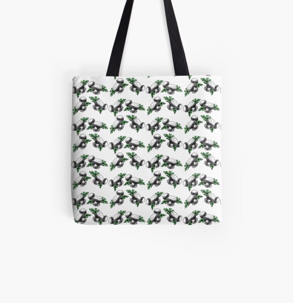Mushrooms All Over Print Tote Bag