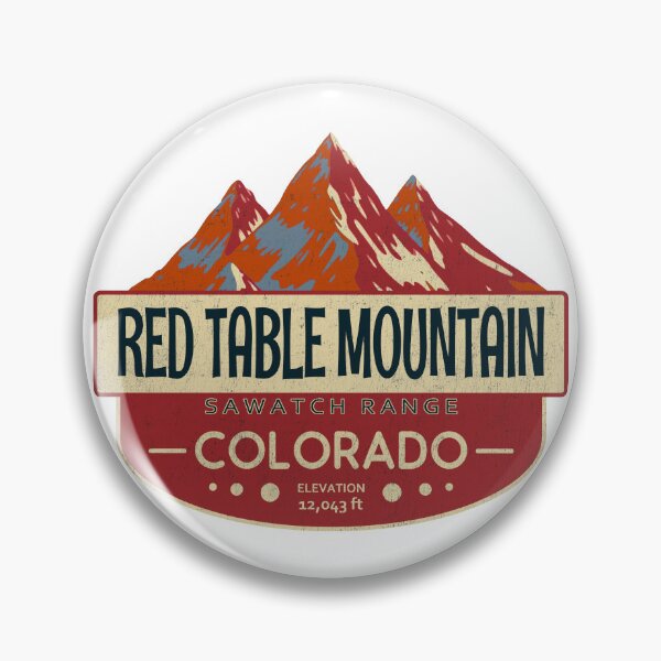 Item preview, Red Table Mountain, Sawatch Range, Colorado Mountain Badge designed and sold by Wanderful-roads.
