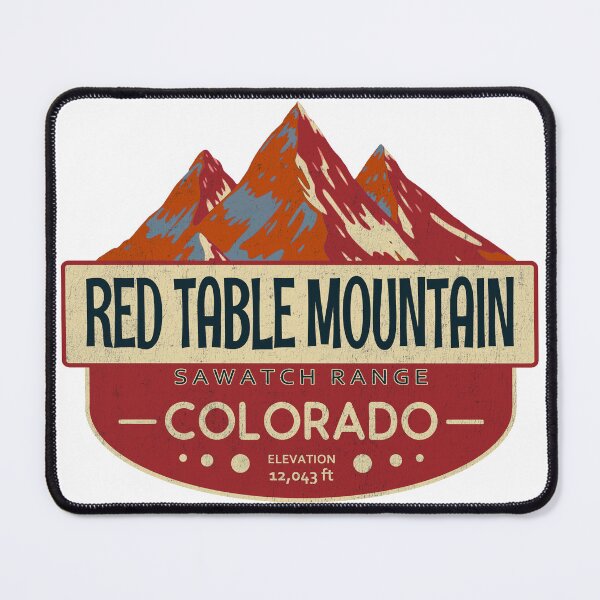 Item preview, Red Table Mountain, Sawatch Range, Colorado Mountain Badge designed and sold by Wanderful-roads.